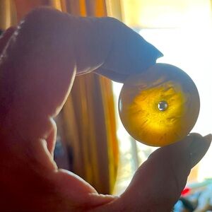 Bakelite butterscotch and cherry amber beads
